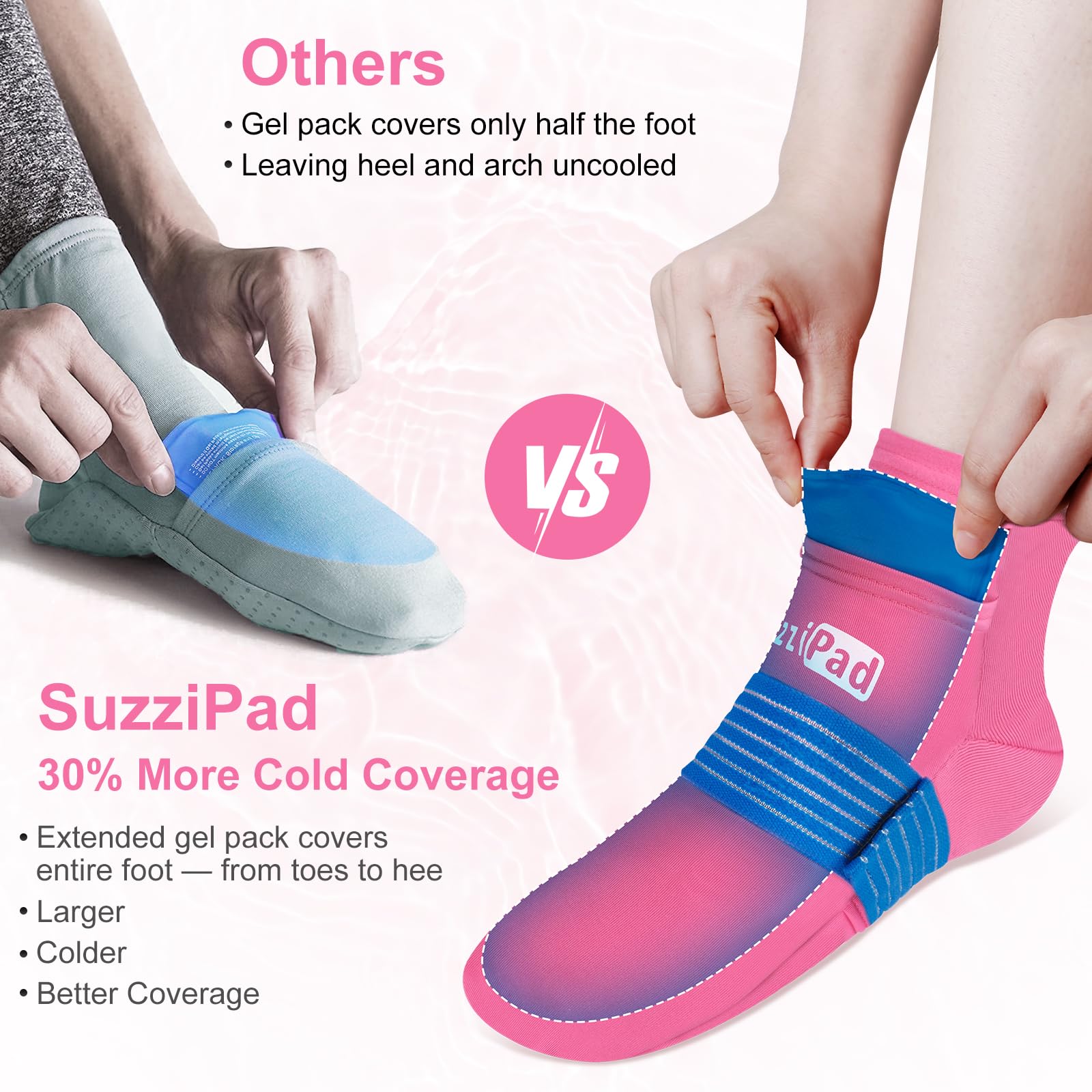 Amazon.com: SuzziPad Cold Socks & Hands Ice Pack for Chemo Must